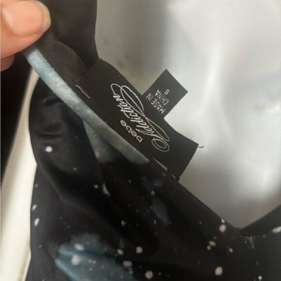 Bebe Galaxy Blue Jeweled Mini Dress runway limited addiction collection - Picture 5 of 9